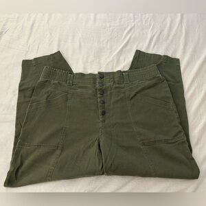 Olive Green Ankle Pants